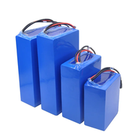 Paket baterai sepeda listrik segitiga 72V kustom, baterai silinder 12V 24V 36V 48V 60V Lithium Ion 10AH 20AH 30AH 40ah