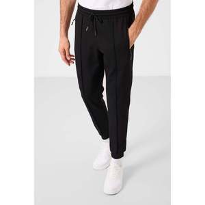 Pantalones Deportivos Negros para Hombre, Cintura Elástica, Corte Casual y Transpirable - Product Image 2