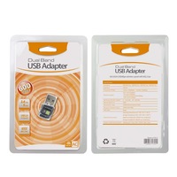 Tarjeta de Red Inalámbrica Wifi de Doble Banda AC600 sin Controlador, Dongle de 600Mbps, Tarjeta de Red USB Inalámbrica de Doble Banda 2.4G y 5GHz