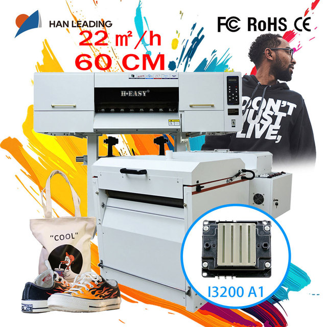 H-EASY 60CM DTF Printer I3200 A1 Printhead 12 Color Water-Based Ink T-Shirt Textile Imprimante DTF Impresora De Printing Machine