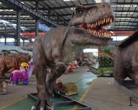 Dinosaure Artificiel en Silicone Caoutchouc Animatronique Amargasaurus pour Utilisation Publique Intérieure/Extérieure dans les Centres Commerciaux et les Aires de Jeux