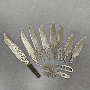 Lames en acier de Damas personnalisables, <span class=keywords><strong>couteau</strong></span> utilitaire à lame fixe VG-10, lames en vrac OEM pour la chasse, le camping - Product Image 5