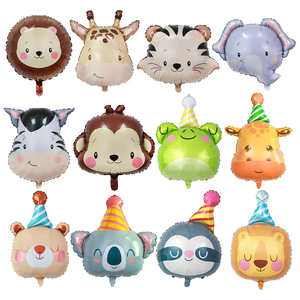Globos de Aluminio Metalizado con Forma de Animales (Tigre, Jirafa, Cebra, Elefante) para Decoración de Fiestas de Cumpleaños Infantiles, Inflables con Helio, Venta al Por Mayor - Product Image 1