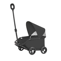 Poussette pour animaux de compagnie de grande capacité et robuste pour plusieurs animaux, idéale pour la course à pied