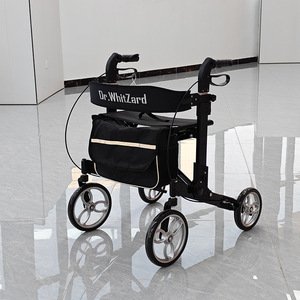 Andador Plegable de Cuatro Ruedas Good Steps, de Aleación de Aluminio, para Personas Mayores, con Asiento y Bolsa - Product Image 2