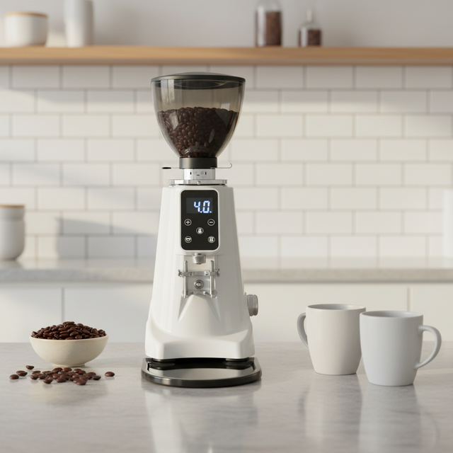 K92 Commercial Electric Coffee Machine High Power Coffee Grinder 83mm Flat Burrs Stainless Steel Bean Grinder Coffee Maker