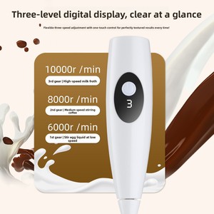 Espumador de Leche Eléctrico con Pantalla LCD Digital Modelo 2025, Batidor Doble para Huevos, Mezclador con Carga USB para Batidos de Proteínas - Product Image 2