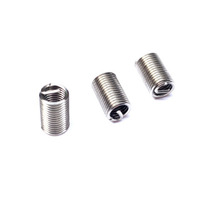 304 Stainless Steel Wire Thread Insert Thread Protector Inch Thread Protection Sleeve Fully Threaded Plain Finish 10mm Diameter