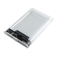 Boîtier Externe Mobile Transparent 2,5 Pouces pour Disque Dur SSD SATA III vers USB 3.0, Prise en Charge 6 To pour Ordinateur Portable PC