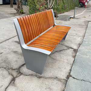 Sièges d'attente extérieurs banc de parc en bois banc de jardin extérieur banc renversé chaise pour rue - Product Image 2