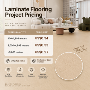 Plancher stratifié HDF de luxe 10 mm AC4 à grain de <span class=keywords><strong>bois</strong></span> 3D en relief pour usage résidentiel et commercial léger - Product Image 6