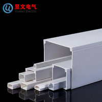 Goulotte de câblage en PVC ignifuge, gaine de câble en plastique auto-adhésive pour l'organisation des câbles domestiques