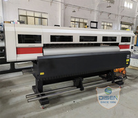 Imprimante à sublimation 1.8m 4 têtes I3200 imprimante à sublimation industrielle presse à chaud utilisée dans l'industrie du vêtement textile à la maison
