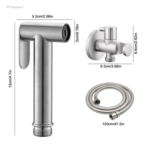 PINEBAY 2025 New Arrival Bathroom SUS304 <strong>Handheld</strong> Douche <strong>Spray</strong> Shower Set WC Custom <strong>Color</strong> Shattaf Woman <strong>Bidet</strong> Sprayer with Hose - Product Image 2