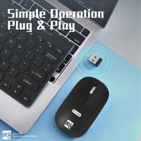 Keyboard dan Mouse Nirkabel Mini Universal Dual Mode untuk Laptop, Laris Terjual