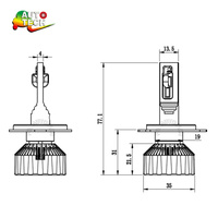 Controlador Externo de 90W 12V/24V para Bombillas LED de Faros Delanteros de Coche H1 H4 H7 H11, Repuesto Automotriz