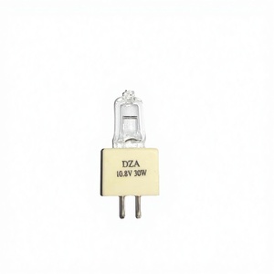 หลอดไฟฮาโลเจนควอตซ์แก้ว <span class=keywords><strong>EXM</strong></span> 6.6A 30W GZ9.5 สำหรับสนามบิน มุมลำแสง 360 องศา ปรับความสว่างได้ - Product Image 1