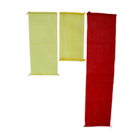 Sac en filet monofilament PP haute résistance avec cordon de serrage pour l'emballage des agrumes et des fruits de mer, sacs en filet plastique transparent durables