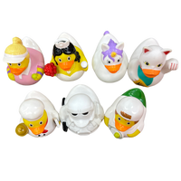 Fabrication chinoise de mignons canards en caoutchouc flottants en vrac, canards de dessin animé en plastique vinyle promotionnels
