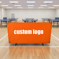 Barrières de tennis de table portables, personnalisées avec logo, de haute qualité, imperméables et durables pour les stades et gymnases intérieurs
