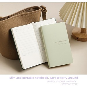 Libreta de agenda diaria A6 personalizada con logotipo imprimible, de piel sintética, portátil, pequeña, para planificación diaria, para negocios. - Product Image 4