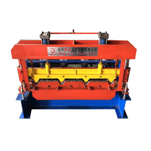 Nuovo design <span class=keywords><strong>TR</strong></span> 4 PV4 piegatura curva ad arco trapezoidale lamiera per coperture rotolo a freddo che forma facendo prezzo della linea della piegatrice - Product Image 1
