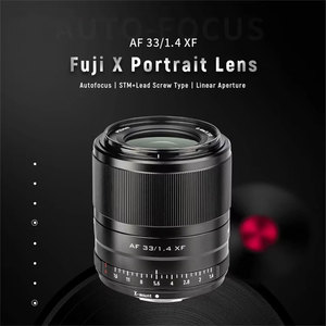 ヴィルトロックス AF 33mm 富士レンズ F1.4 XF 固定焦点 大口径 フルフレーム 52mm 口径 富士フイルム Xマウント X-4T X-T100 メタル - Product Image 3