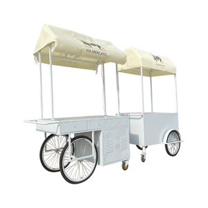 Chariot mobile de crème glacée chinoise à <span class=keywords><strong>prix</strong></span> avantageux, chariot de <span class=keywords><strong>crêpes</strong></span> de rue, chariot de restauration rapide, tricycle, camion de nourriture mobile - Product Image 1