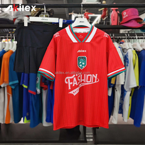 Maillot de football rétro Akilex personnalisé, élégant, avec sublimation, entièrement personnalisable, broderie, maillot de football vintage - Product Image 1