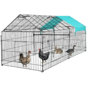 Gallina al aire libre patio trasero granja Animal recinto jaula mascota corralito ejercicio pluma para conejo pato - Product Image 1