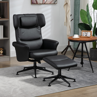 Fauteuil de bureau pivotant de mobilier moderne Fauteuil en cuir inclinable avec repose-pieds