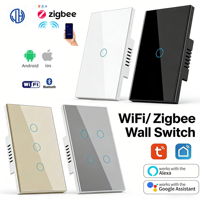 Interrupteurs intelligents à télécommande Tuya Matter WiFi/Zigbee, interrupteur mural tactile, Apple Homekit, interrupteur intelligent, produits pour la maison, pour hôtel