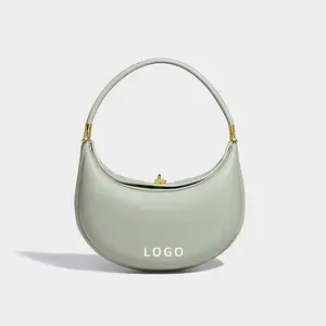 Wholesale Fashion Lady Bag Mini Handbags Half Moon Bag Leather Designer Shoulder Crossbody Ladies Purse and Handbag