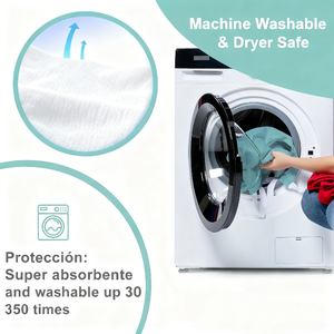 Protector de Cama Ecológico de Secado Rápido Biodegradable, Absorbente y Lavable, para Incontinencia - Product Image 3