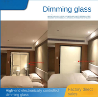 Everbright PDLC Film de fenêtre en verre intelligent électrique commutable «verre magique» pour la décoration intérieure pour chambre à coucher cuisine salle de sport creux