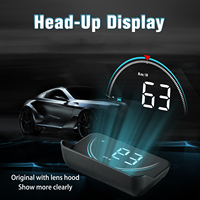 2025 superventas U1 HUD fábrica Universal medidor Digital velocidad temperatura del agua OBD2 pantallas de cabezal de parabrisas para todos los coches