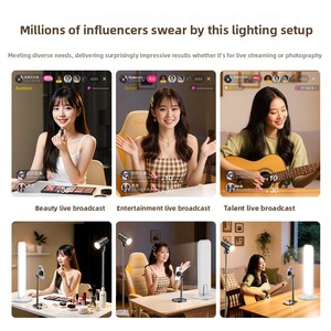 Luce per Live-Stream Streamer, Lampada Effetto Luce Lunare, Softbox da Studio, Illuminazione Regolabile a Colori per Valorizzare <span class=keywords><strong>la</strong></span> Bellezza e Abbellire il Collo - Product Image 5