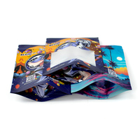 Sac en Mylar Noir de 3,5 g, Imprimé Personnalisé, Petit, Étanche, pour Bonbons et Biscuits, avec Fermeture Ziplock, en Feuille d'Aluminium Stratifiée, Anti-Odeur et Surface Anti-UV