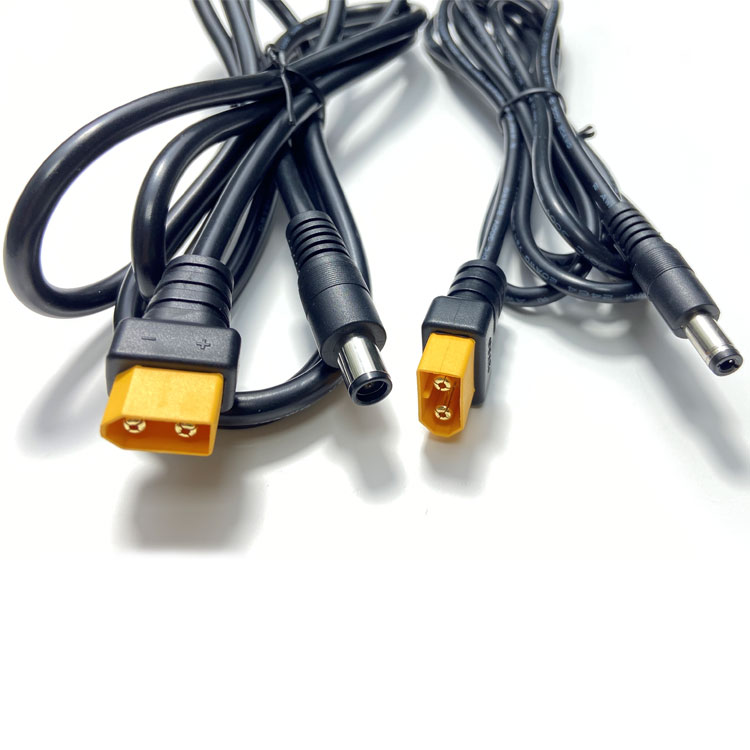 XT60 переменного тока в постоянный 55*25 кабель со штыревыми соединителями на обоих концах для подключения 1,5 m модель самолета шнур питания T12TS100 Электрический паяльник для подключения к удлинитель xt60 для dc5521