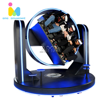 Parc d'attractions Vr Franchise 360 Roller Coaster 9d Vr 3 Places Vr Cinéma Chaises Simulateur