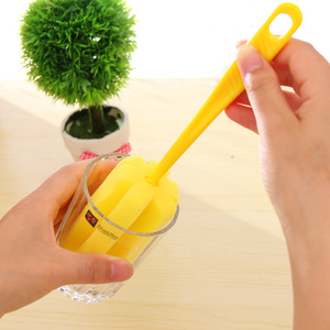 Sponge Cup <b>Brush</b> Long Handle Rotating Cleaning Tool For Glass <b>Bottle</b> And Cup - Product Image 3