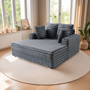 โซฟาเบดแบบโมดูลาร์สไตล์นอร์ดิกมินิมอลสำหรับห้องนั่งเล่น อพาร์ทเมนต์ สำนักงาน ร้านเสริมสวย พื้นที่พักผ่อน - Product Image 5