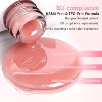 Base de vernis à ongles en caoutchouc naturel rose, sans HEMA, 5 en 1, gel UV LED pour renforcer les ongles, marque privée, OEM pour salon