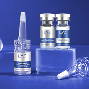 Fabbrica professionale personalizzato blu Peptide di rame crema per il viso liofilizzato polvere fiale siero Anti-infiammatorio riparazione - Product Image 4