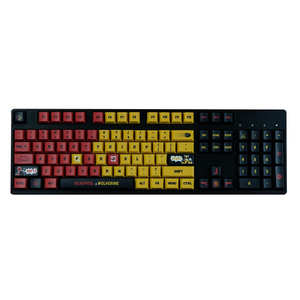 Nouveauté : Keycaps Wolverine et <span class=keywords><strong>Deadpool</strong></span> en PBT, profil Cherry, sublimation par transfert thermique, 140 touches pour clavier mécanique à commutateurs MX - Product Image 1