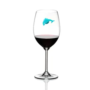 24pcs Silicone Markers Reusable Sea Animals And Land Animals Drink Charms Wine Identifier For Cocktails Drinking Cup Sign A50