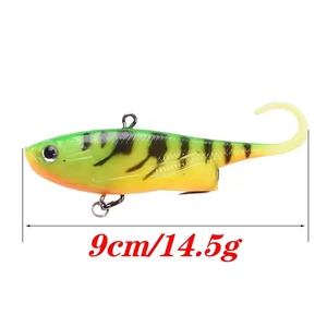 ORJD-Appât souple VIB en silicone, appât caché anti-accrochage, pour la pêche, 9cm, 14.5g - Product Image 5