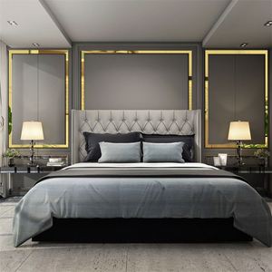 3D Acrylic Waist Line Decorative Mirror Stickers Self-Adhesive Wall <b>Cabinet</b> Diagonal Mirror Sticker for Living Dining Room - Product Image 3
