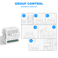 Módulo de Interruptor Inteligente KEMEK con Dimmer, WiFi Tuya, 1 o 2 Canales, CA 100-240V, para el Hogar, Módulo Dimmer WiFi