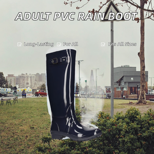 Botas de Lluvia Unisex para Adultos, con Forro de Malla de PVC, Punta Redonda, Altura Media, Tallas 49-55 - Product Image 2